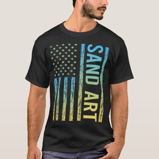 Gradient Flag Sand Art T-Shirt (Vorderseite)