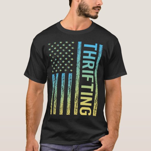 Gradient Flag Thrifting Thrift T-Shirt (Vorderseite)