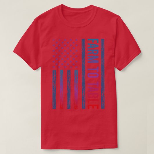 Gradient Flag to Table T-Shirt (Design vorne)