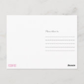 Gradient Floral Trio Postkarte (Rückseite)