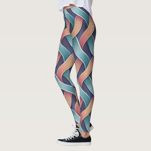 Gradient Flow Illusion | Seamless Abstract 3D Leggings (Links)