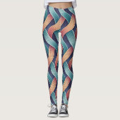 Gradient Flow Illusion | Seamless Abstract 3D Leggings (Vorderseite)