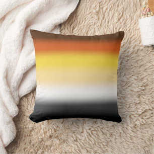 Gradient Gay Bären-Pride-Flagge - Farbige Bärenfla Kissen