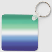 Gradient Gay MLM Pride Flag - farbenfrohe MLM Flag Schlüsselanhänger (Rückseite)