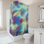 Gradient gefärbte Felsdüne mit weichem, hellem Duschvorhang (Beispiel)