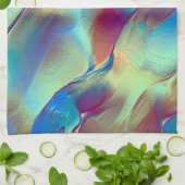 Gradient gefärbte Felsdüne mit weichem, hellem Geschirrtuch (Gefaltet)