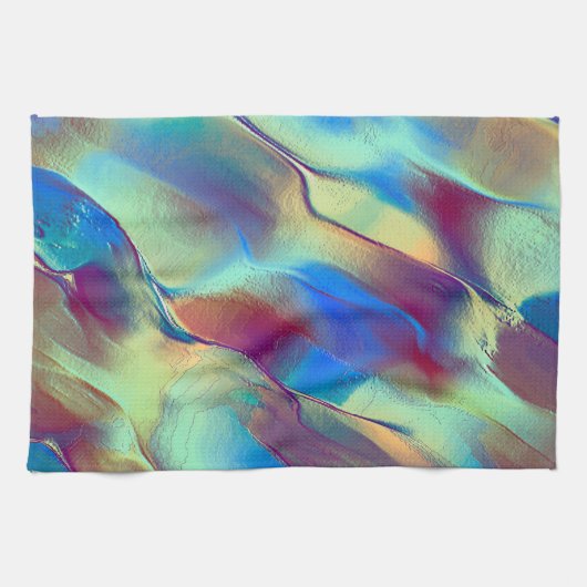 Gradient gefärbte Felsdüne mit weichem, hellem Geschirrtuch (Horizontal)