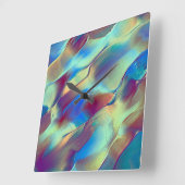 Gradient gefärbte Felsdüne mit weichem, hellem Quadratische Wanduhr (Winkel)