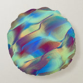 Gradient gefärbte Felsdüne mit weichem, hellem Rundes Kissen (Rückseite)