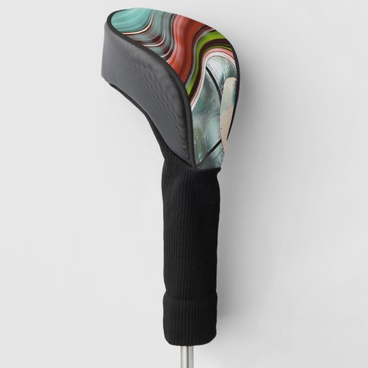 Gradient gekrümmte Streifen in gealterten Farben, Golf Headcover (angewinkelt)