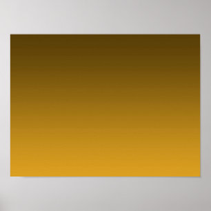 Gradient Gelb - hell bis tief Stimmungs-Hintergr Poster