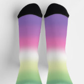 Gradient Genderfade Pride Flag Socken (Oben)