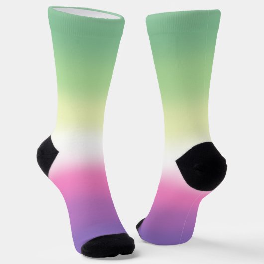 Gradient Genderfade Pride Flag Socken (Gewinkelt)