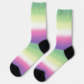 Gradient Genderfade Pride Flag Socken (Linkes Detail)