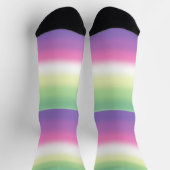 Gradient Genderfade Pride Flag Socken (Oben)