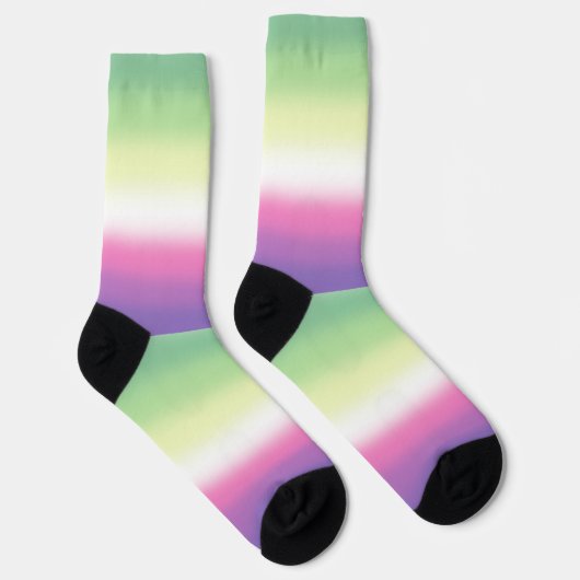 Gradient Genderfade Pride Flag Socken (Rechts)