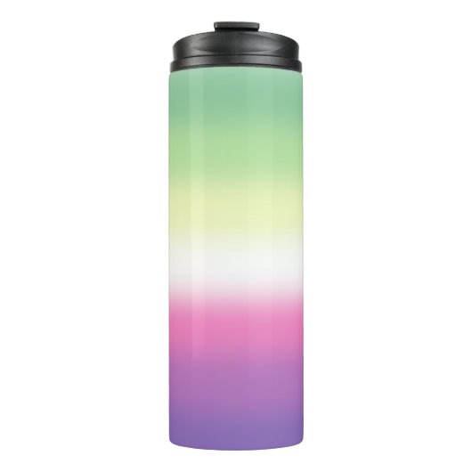 Gradient Genderfade Pride Flag Thermosbecher (Vorderseite)