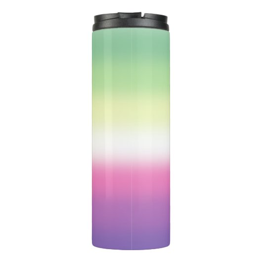 Gradient Genderfade Pride Flag Thermosbecher (Rückseite)