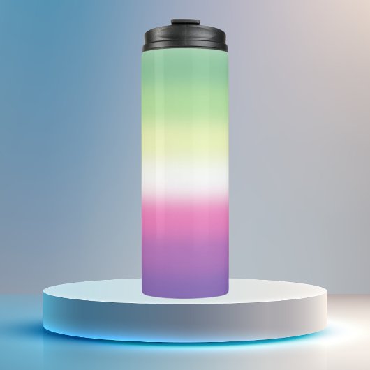 Gradient Genderfade Pride Flag Thermosbecher