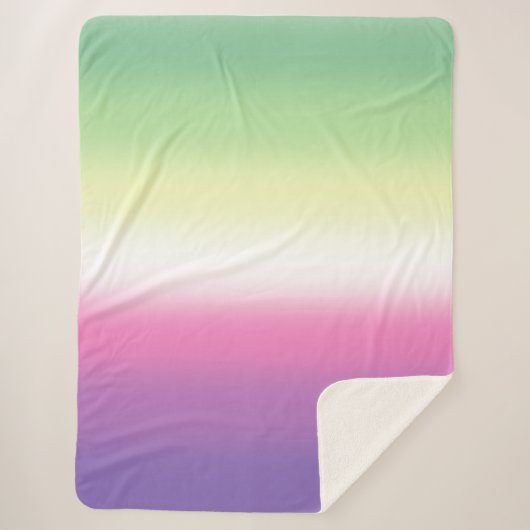 Gradient Genderfea Pride Flag - Genderdosflagge Sherpadecke (Vorderseite)