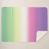 Gradient Genderfea Pride Flag - Genderdosflagge Sherpadecke (Vorderseite (Horizontal))
