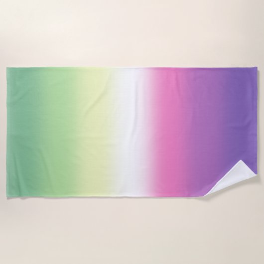 Gradient Genderfea Pride Flag - Genderdosflagge Strandtuch (Vorderseite)