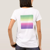 Gradient Genderfea Pride Flag - Genderdosflagge T-Shirt (Rückseite)