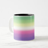 Gradient Genderfea Pride Flag - Genderdosflagge Zweifarbige Tasse (Vorderseite Links)