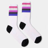 Gradient Genderfluid Stolzflagge Socken (Rechts)