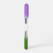 Gradient Genderqueer Pride Flag - Genderqueer Flag iPhone Hülle (Rechte Seite)