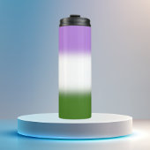Gradient Genderqueer Pride Flag Thermosbecher