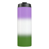 Gradient Genderqueer Pride Flag Thermosbecher (Vorderseite)