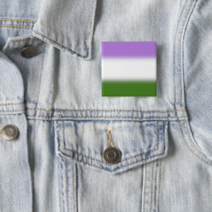 Gradient Genderqueer-Stolzflagge – Genderqueer-Fla Button