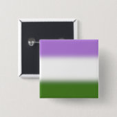 Gradient Genderqueer-Stolzflagge – Genderqueer-Fla Button (Vorne & Hinten)