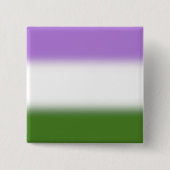 Gradient Genderqueer-Stolzflagge – Genderqueer-Fla Button (Vorderseite)