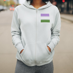 Gradient Genderqueer-Stolzflagge – Genderqueer-Fla Hoodie
