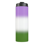 Gradient Genderqueer-Stolzflagge Thermosbecher (Vorderseite)