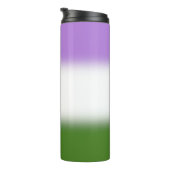 Gradient Genderqueer-Stolzflagge Thermosbecher (Nach rechts gedreht)