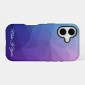 Gradient Geometric Case - Hinzufügen eines Namens iPhone 16 Hülle (Rückseite (Horizontal))