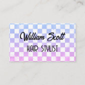 Gradient Geometric Hair Stylist-Visitenkarte Visitenkarte (Vorderseite)