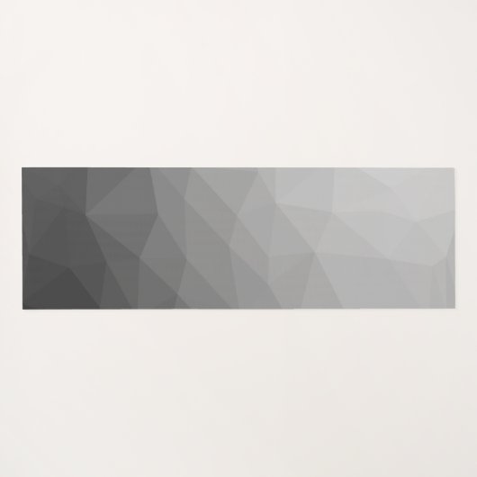 Gradient Geometric Mesh Muster Monogram 2 Yogamatte (Rückseite (Horizontal))