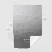 Gradient Geometric Mesh Muster Monogram Golfhandtuch (Insitu)