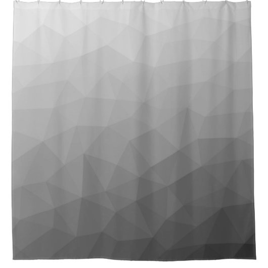 Gradient Geometric Mesh Pattern Duschvorhang (Vorderseite)