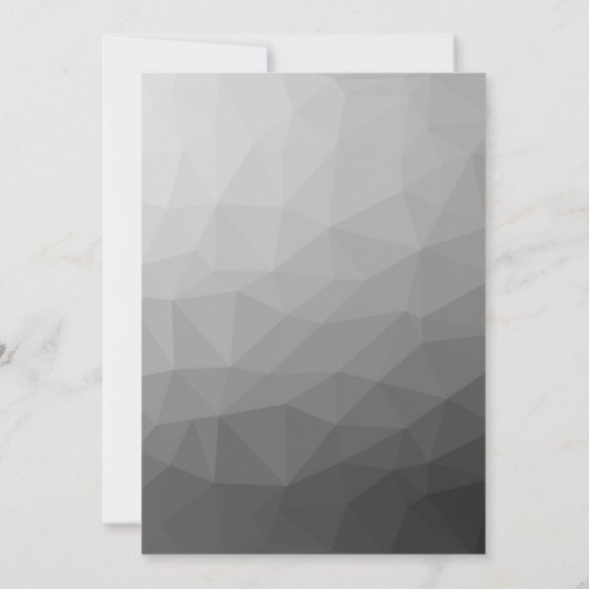 Gradient Geometric Mesh Pattern Einladung (Rückseite)