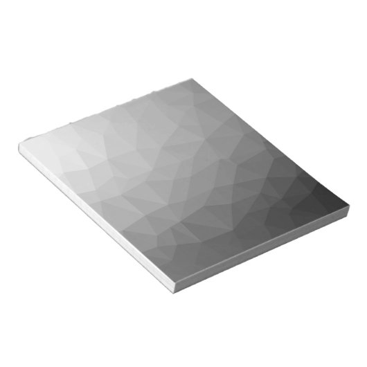 Gradient Geometric Mesh Pattern Notizblock (angewinkelt)