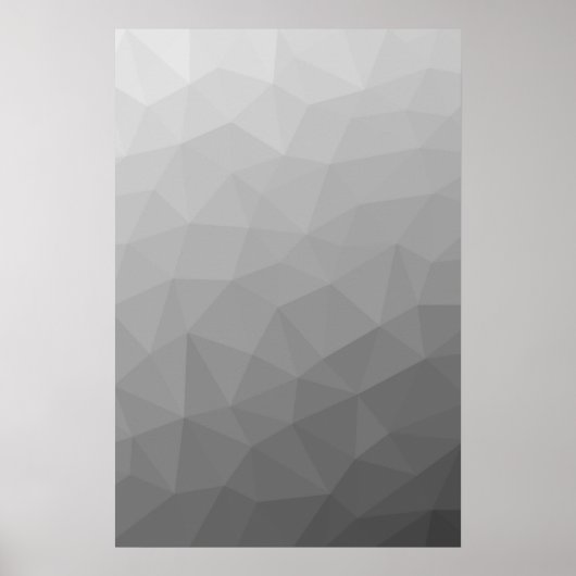 Gradient Geometric Mesh Pattern Poster (Vorne)