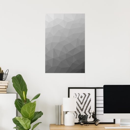 Gradient Geometric Mesh Pattern Poster (Heimbüro)