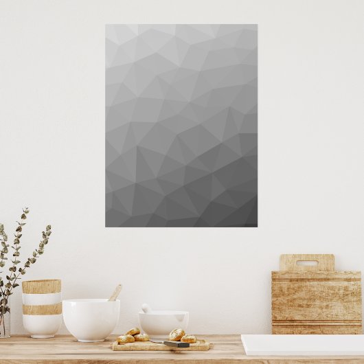 Gradient Geometric Mesh Pattern Poster (Küche)