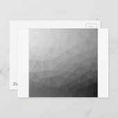 Gradient Geometric Mesh Pattern Postkarte (Vorne/Hinten)