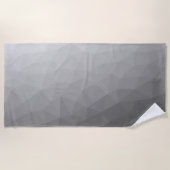 Gradient Geometric Mesh Pattern Strandtuch (Vorderseite)